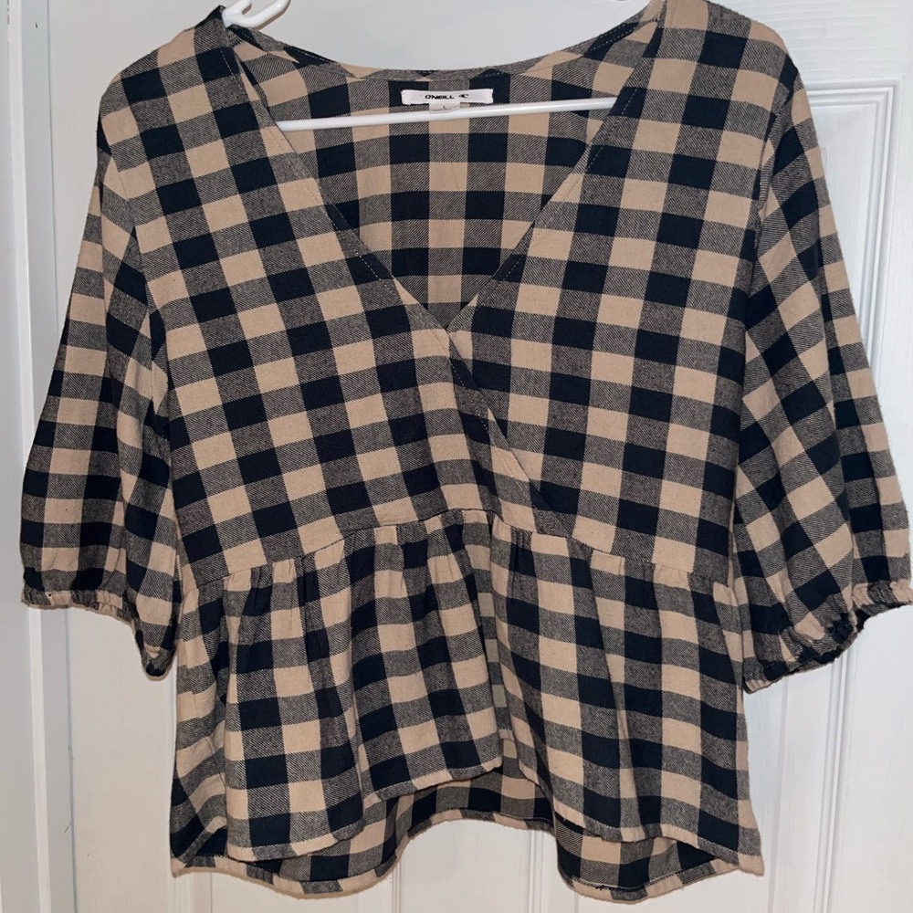 O'NEILL Kaleb Womens Peplum Top Size Large